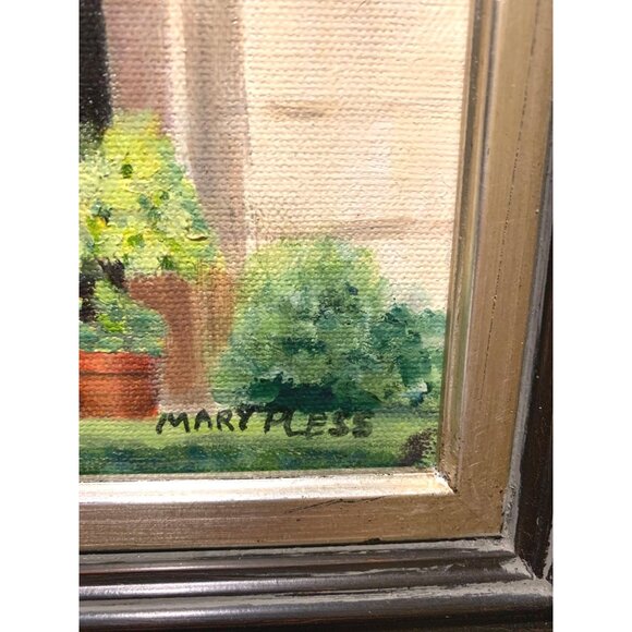 Original Oil Painting Framed & Matted Of Van Gogh's Hospital France By Mary Ples - Picture 5 of 11